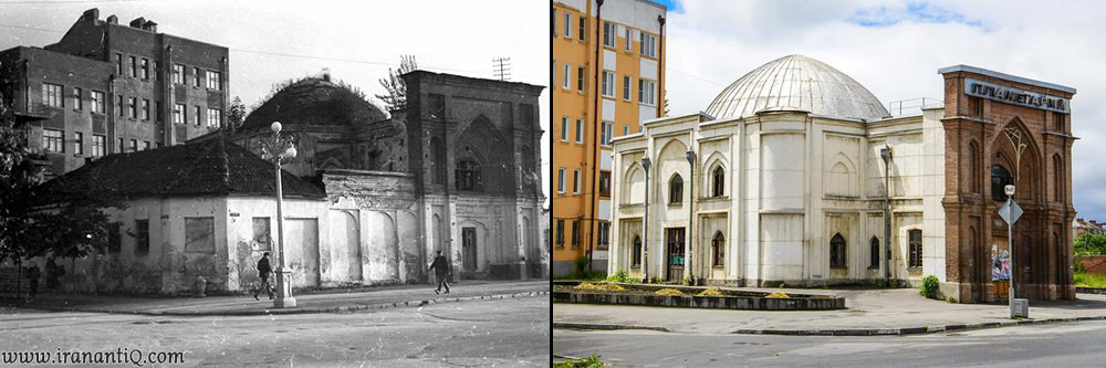 مسجد شیعیان ایرانی و آذربایجانی در شهر ولادی قفقاز