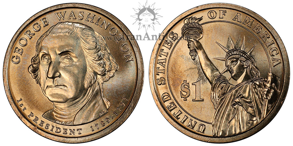 سکه یک دلار ریاست جمهوری - جرج واشنگتن - Presidential One Dollar Coins