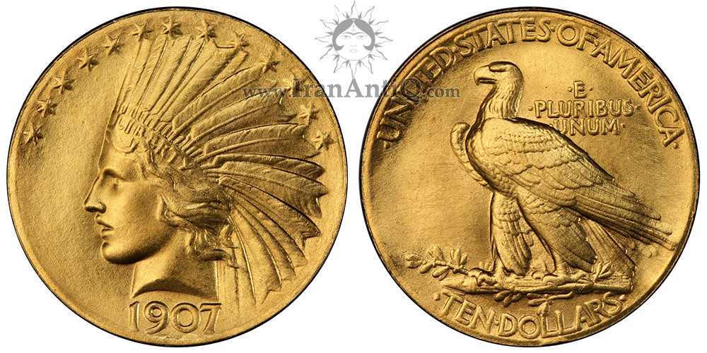 سکه 10 دلار (یک ایگل) سرخپوستی - Indian Head Eagle